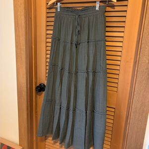 Sweet Love Forest Green Maxi Skirt